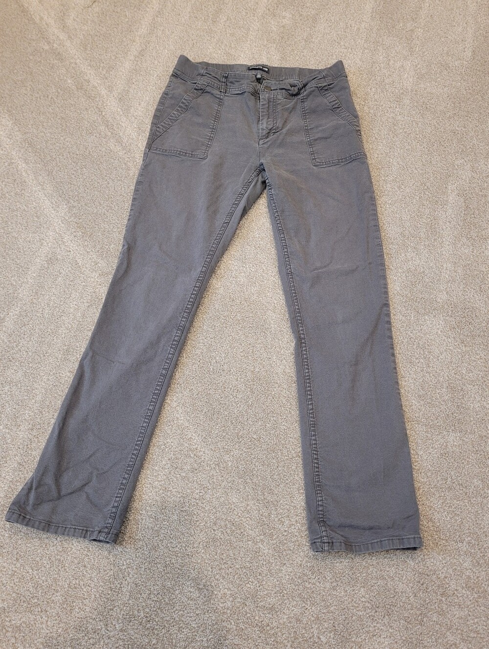 Toad&Co Womens Gray Straight-Leg Pants Size 10